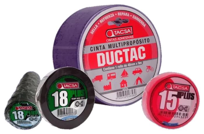 Cintas Tacsa: Ductac, 18 Plus y 15 Plus